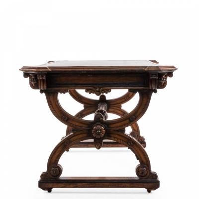 English Late Regency Oak Writing Table