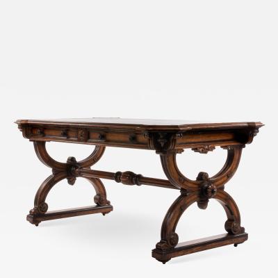 English Late Regency Oak Writing Table