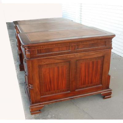 English Leather Top Partner Desk