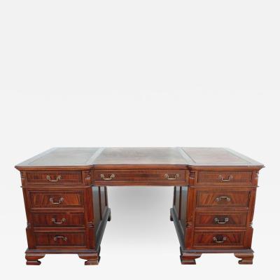 English Leather Top Partner Desk