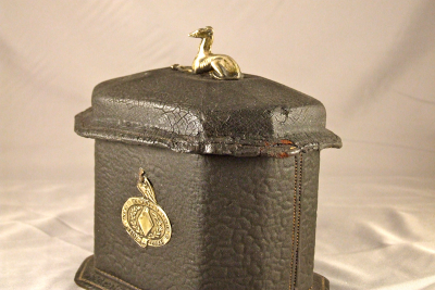 English Leather and Tin Tobacco Caddy