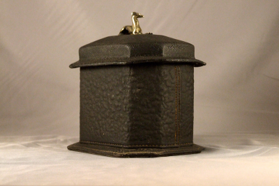 English Leather and Tin Tobacco Caddy