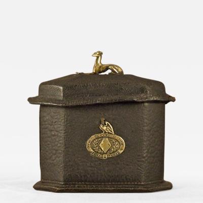 English Leather and Tin Tobacco Caddy
