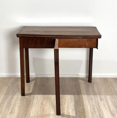 English Mahogany Game Table 18th Century