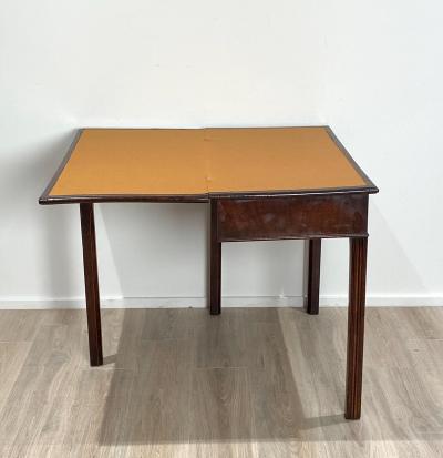 English Mahogany Game Table 18th Century