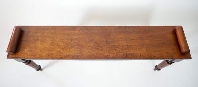 English Mahogany Hall Bench circa 1830