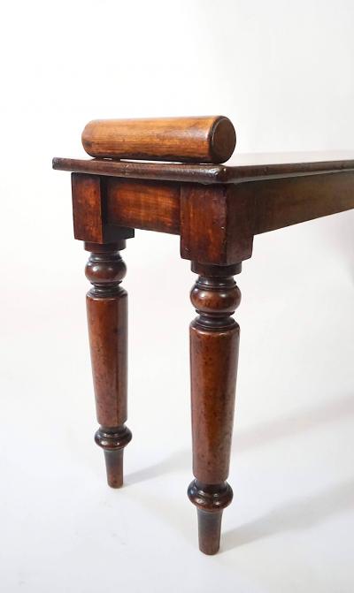 English Mahogany Hall Bench circa 1830