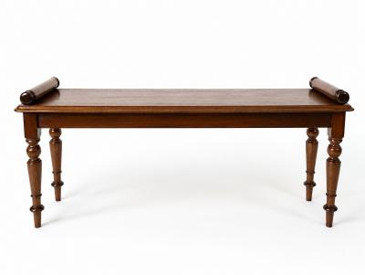 English Mahogany Hall Bench circa 1860