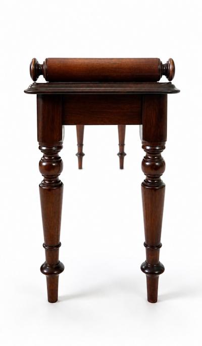English Mahogany Hall Bench circa 1860