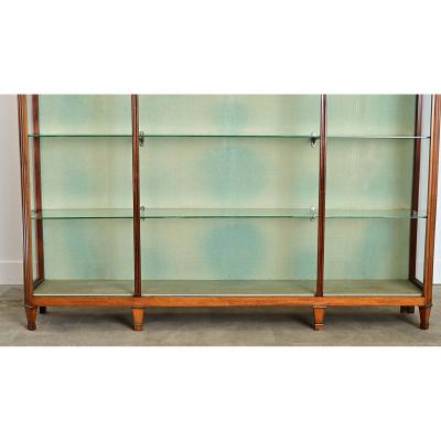 English Mahogany Large Shop Display Showcase