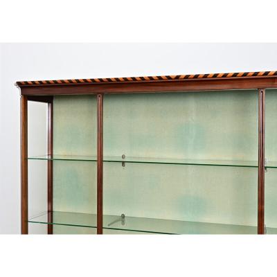 English Mahogany Large Shop Display Showcase