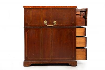 English Mahogany Partner s Pedestal Rent Desk by James Winter ca 1830