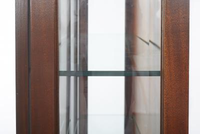 English Mahogany Wood Cabinet Bookcase