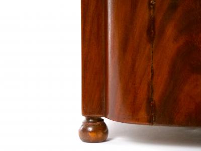 English Mahogany Wood Campaign Cellarette Wine Storage Box