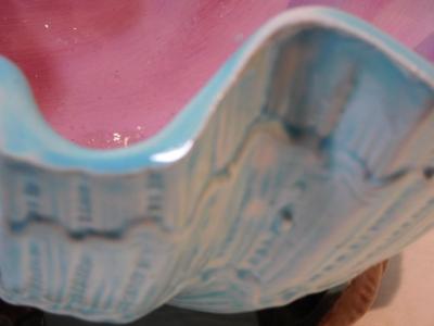 English Majolica Clam Shell Bowl Circa 1880