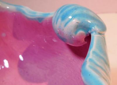 English Majolica Clam Shell Bowl Circa 1880