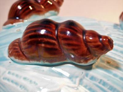 English Majolica Clam Shell Bowl Circa 1880