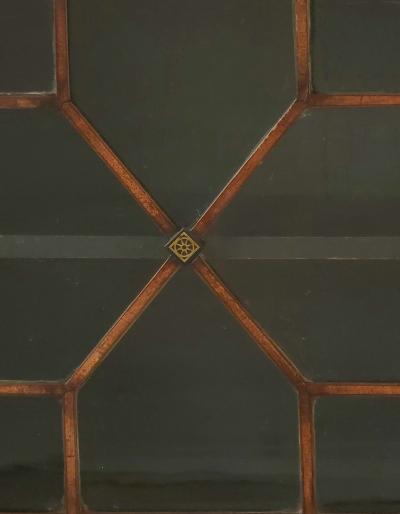 English Marble Top Bookcase from a Georgian cabinet 19th century and later