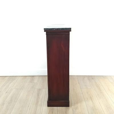 English Marble Top Bookcase from a Georgian cabinet 19th century and later