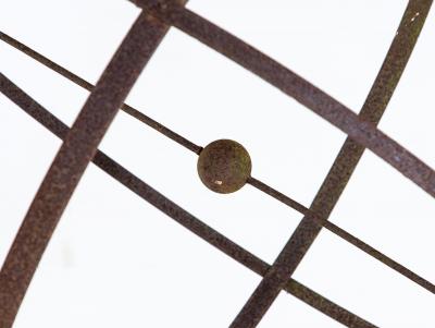 English Mid 20th Century Iron Armillary Sphere on Stand