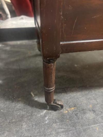 English Mid Century Mahogany Magazine Stand