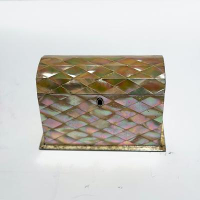 English Mother of Pearl Stationery Box Circa 1840