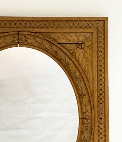 English Neoclassical Oval Square Mirror Circa 1780