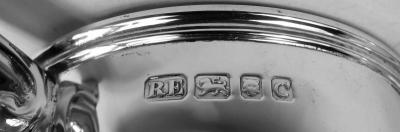 English Neoclassical Sterling Silver Covered Urn Trophy Cup 1958