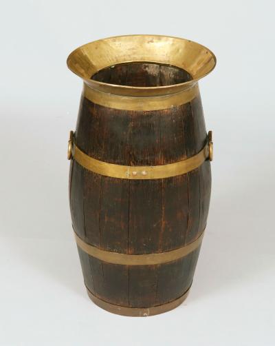 English Oak Barrel Umbrella or Stick Stand