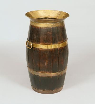 English Oak Barrel Umbrella or Stick Stand