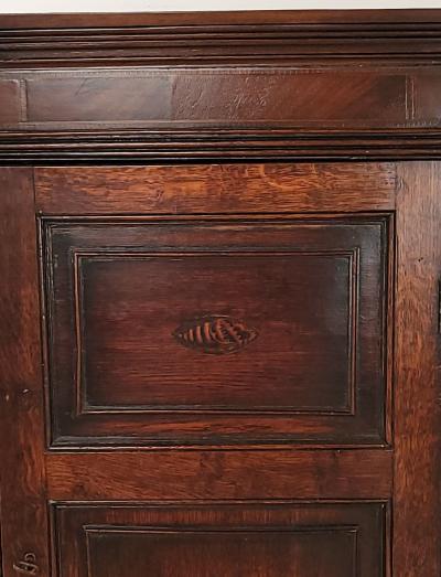 English Oak Hanging Corner Cupboard circa 1800