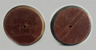 English Oak Open Barley Twist Candlesticks a Pair