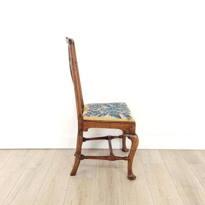 English Oak Provincial Queen Anne Chair 19th century or earlier