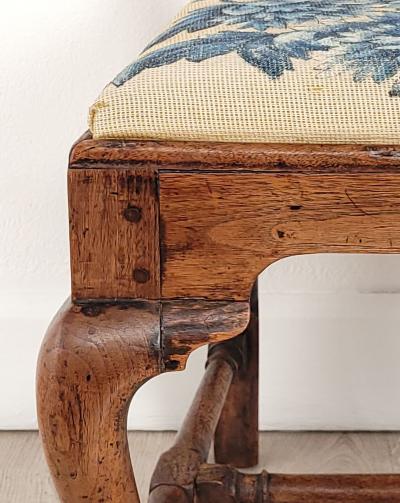 English Oak Provincial Queen Anne Chair 19th century or earlier