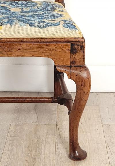 English Oak Provincial Queen Anne Chair 19th century or earlier