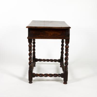 English Oak Side Table With Single Drawer circa 1720