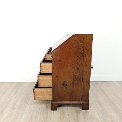 English Oak Slant Front Desk circa 1830