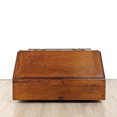 English Oak Slant Front Desk circa 1830