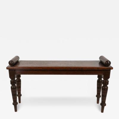 English Oak Window Bench Circa 1880