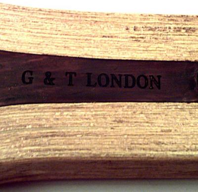 English Oversized Wooden Tennis Racket Wall Plaque
