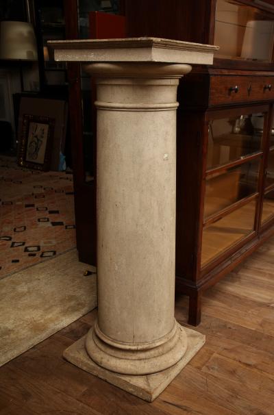 English Painted Pedestal