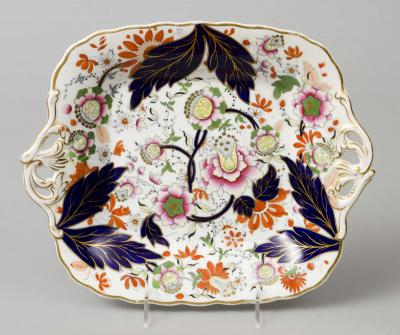 English Pair of Derby Dessert Plates Circa 1800
