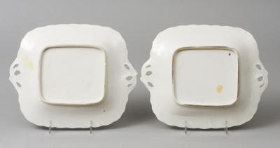 English Pair of Derby Dessert Plates Circa 1800