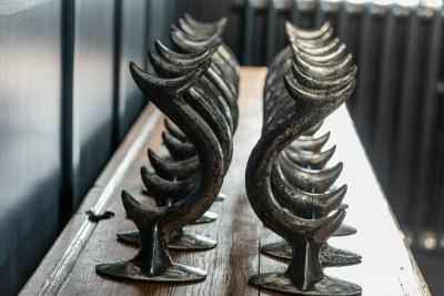 English Polished Cast Iron Drain Pipe hooks