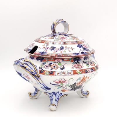 English Porcelain Tureen Imari Style Early Victorian