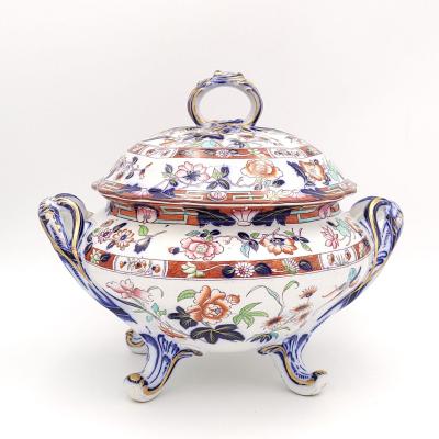 English Porcelain Tureen Imari Style Early Victorian