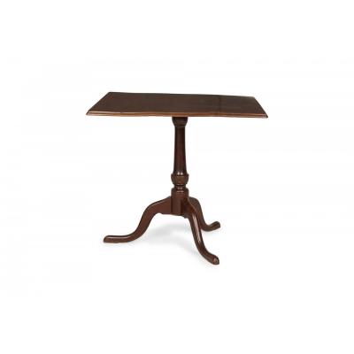 English Queen Anne Style Mahogany Square Tilt Top Center Table