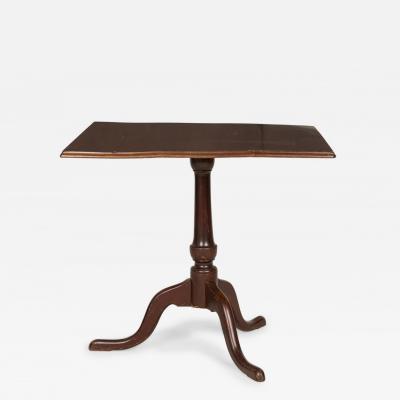 English Queen Anne Style Mahogany Square Tilt Top Center Table