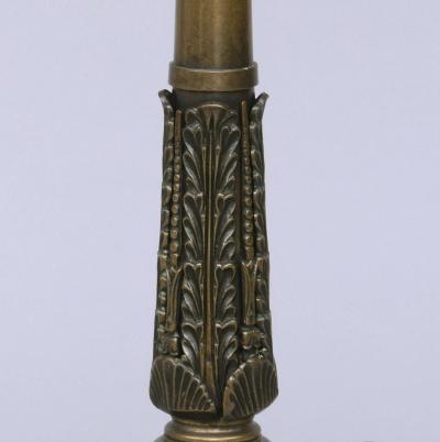 English Regency Antique Bronze Lamp Circa 1820