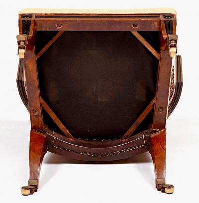 English Regency Caned and Ebonized Mahogany Klismos Chair Althorp circa 1815